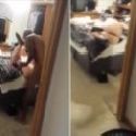 He laughs when a black man destroys his wife